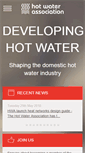 Mobile Screenshot of hotwater.org.uk