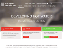 Tablet Screenshot of hotwater.org.uk